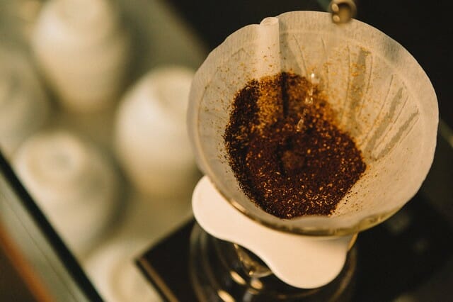 The used coffee grounds and paper filters from your coffee machine can all go in the compost bin.