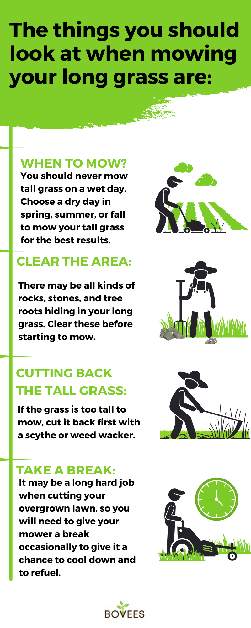 How To Mow Tall Grass