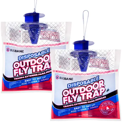 Fly Traps Outdoor Fly Trap for Patio, 4 Hanging Bags