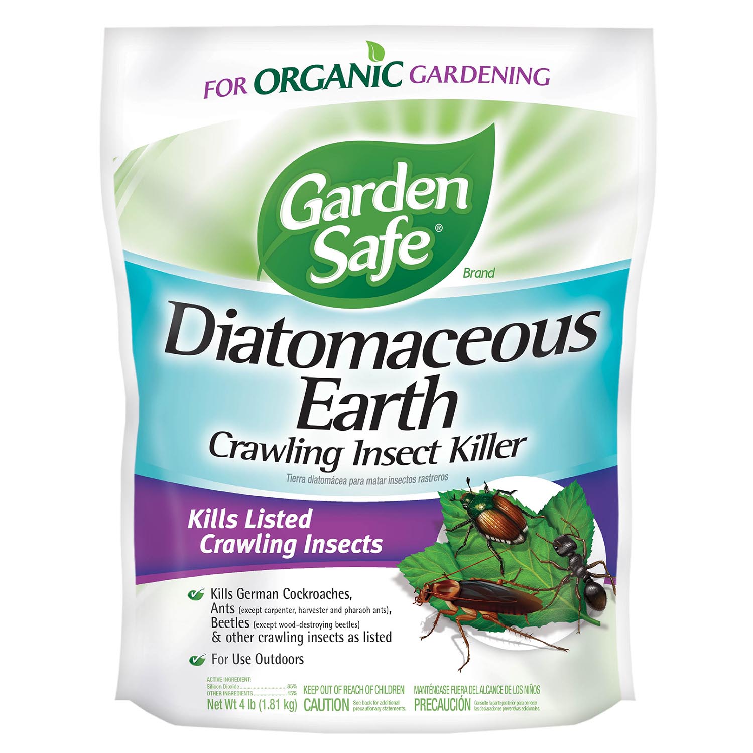 Garden Safe Crawling Insect Killer Diatomaceous Earth 4 lb