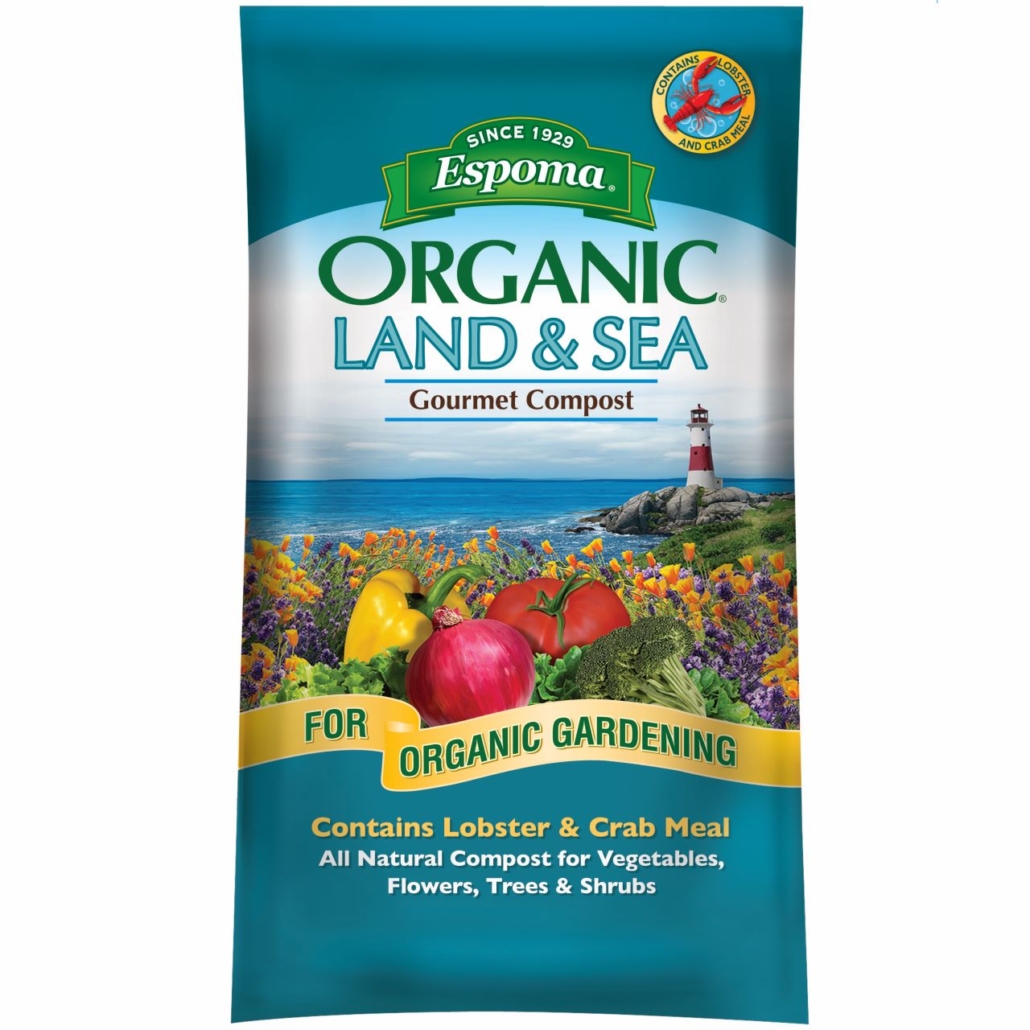 Espoma Organic Land and Sea Gourmet Compost with Lobster & Crab Meal, 1 cu ft