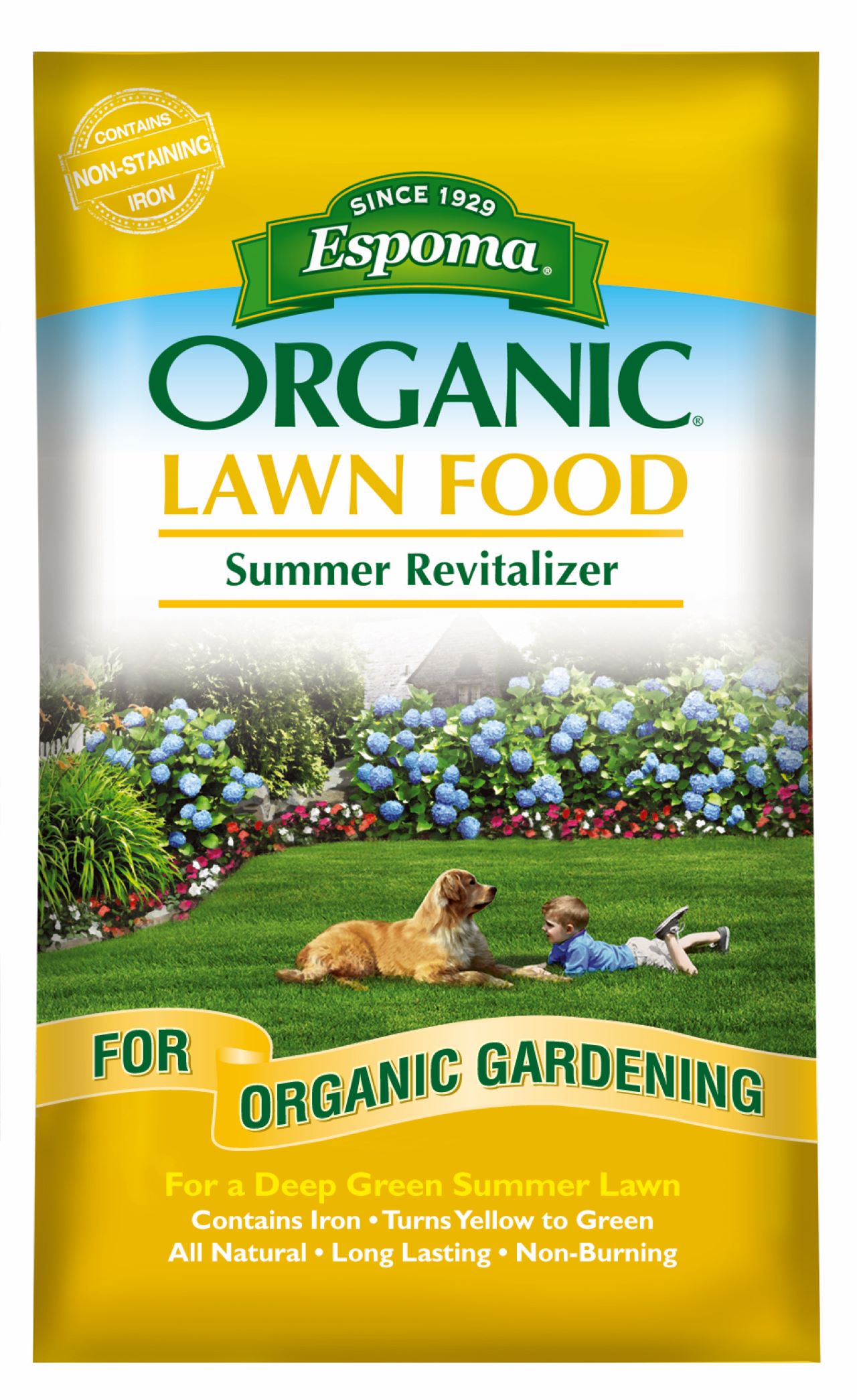 Espoma Organic Lawn Food Summer Revitalizer 8-0-0, 30 lb