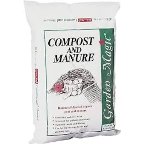 Michigan Peat Compost and Manure Blend Garden Magic Mix, 40 Lbs